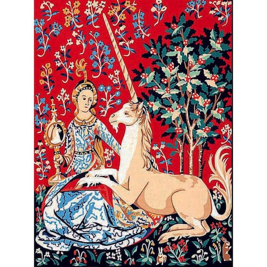 Margot de Paris Lady Unicorn View Printed Tapestry Needlepoint Canvas